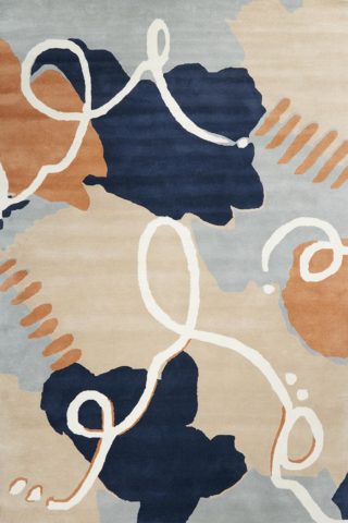 overhead image of abstract Palette rug