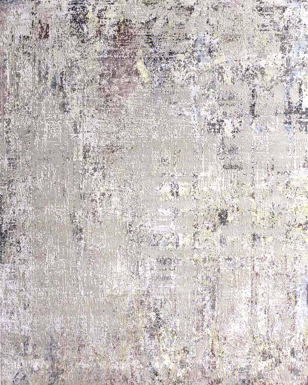 Product image of distressed Lamancha rug in silver and pink colour