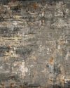 Overhead image of Turmeric rug in grey