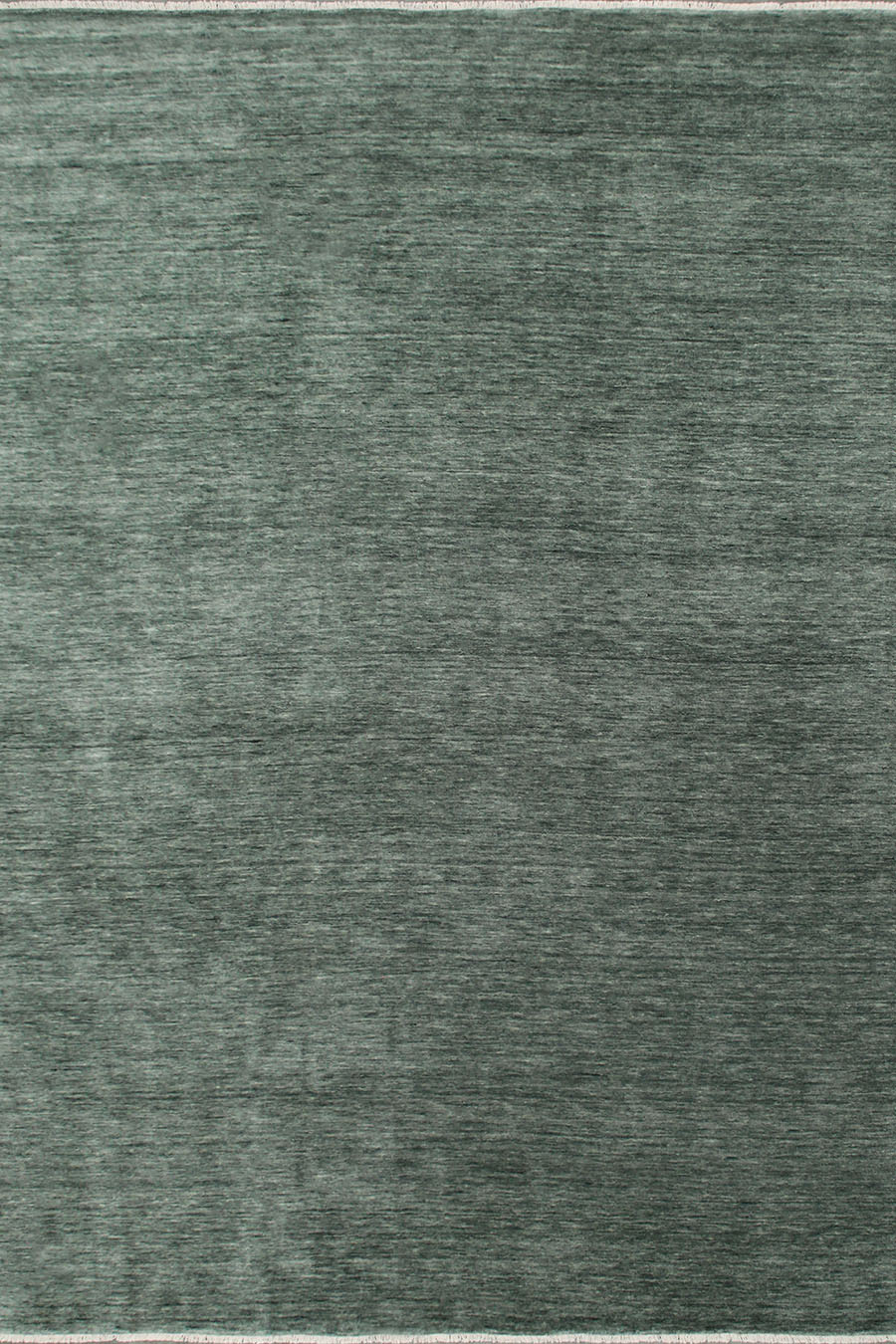 Overhead view of textured Zen rug in green colour