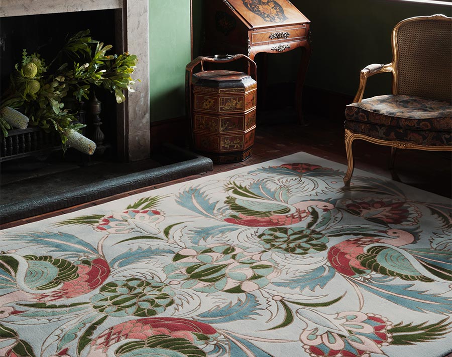 designer rugs house of heras bird of pine lo lr
