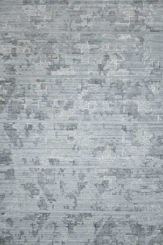 Overhead image of silver Wilson rug