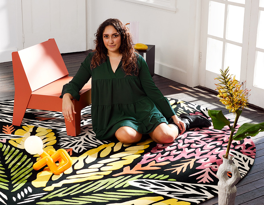 designer rugs tamika grant iramu portrait wr blog