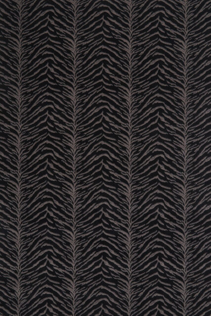 Overhead image of tiger print Tigre carpet in black
