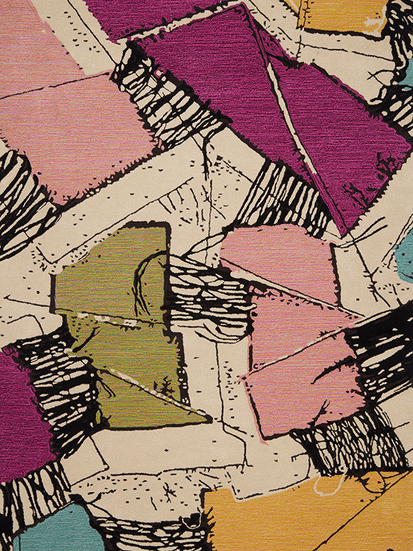 designer rugs Jordan Gogos Turning Corners overhead web