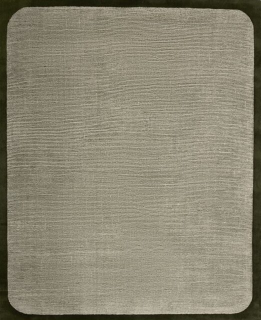Overhead mage of the wolfram fudge rug with border