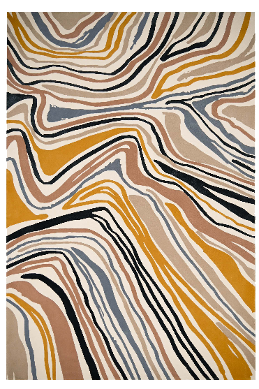 Designer rugs Evolve 26 Slice transparent