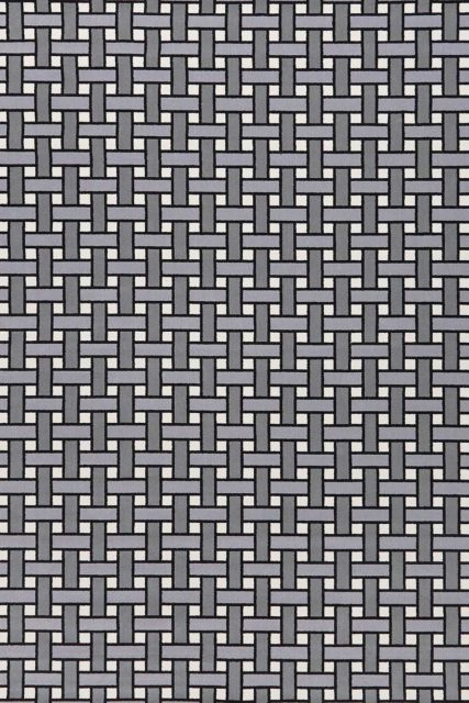 Overhead view of Weft grey geometric Axminster carpet by Greg Natale