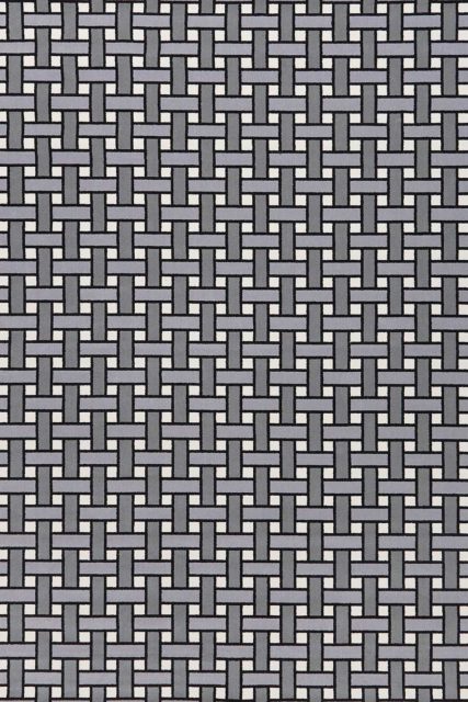 Overhead view of Weft grey geometric Axminster carpet by Greg Natale