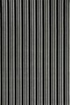 Overhead view of Leith black and white striped Axminster carpet