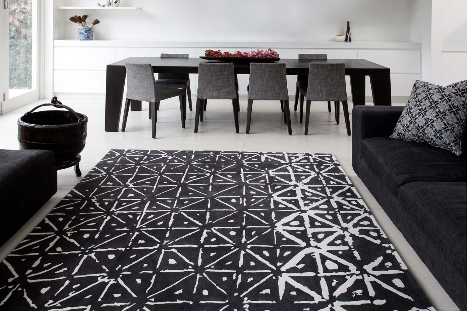 designer rugs collection black batik
