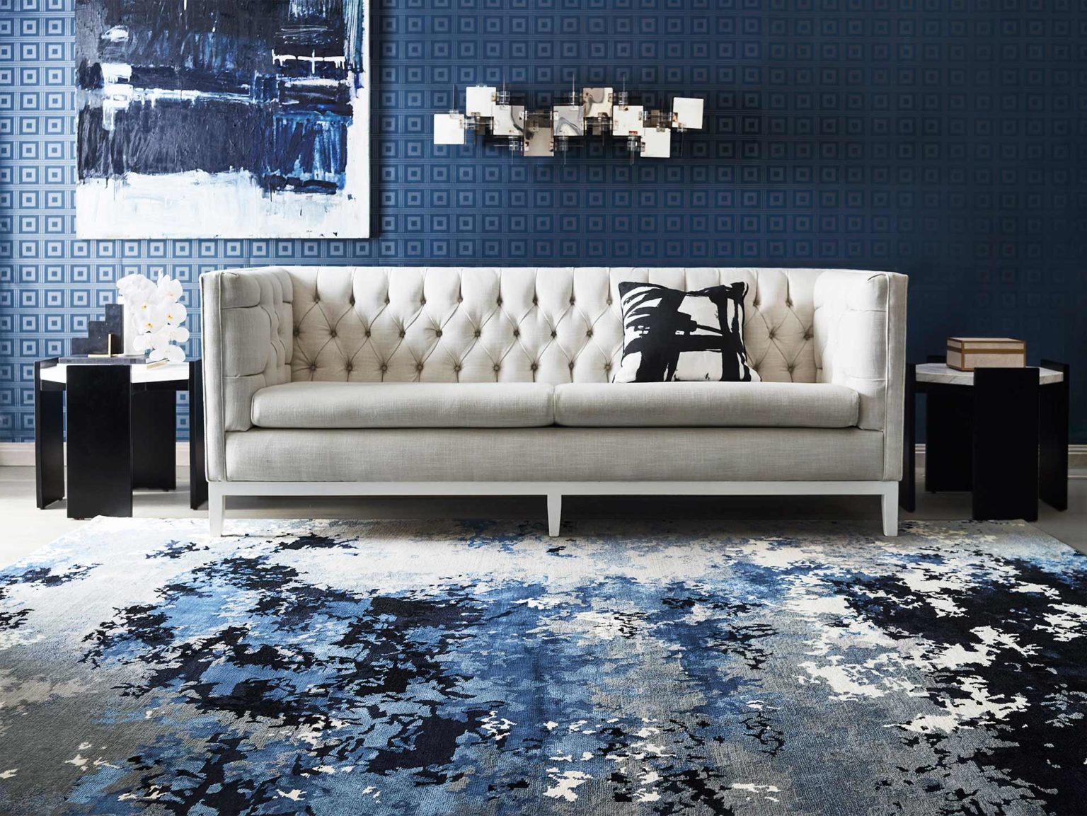 designer rugs collection blue vapour greg natalwe
