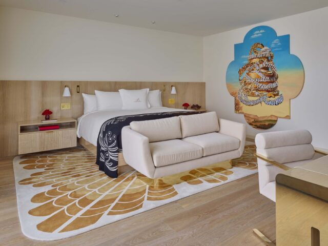image of the Custom Hand Tufted Starburst rug Designed by House Of Heras
