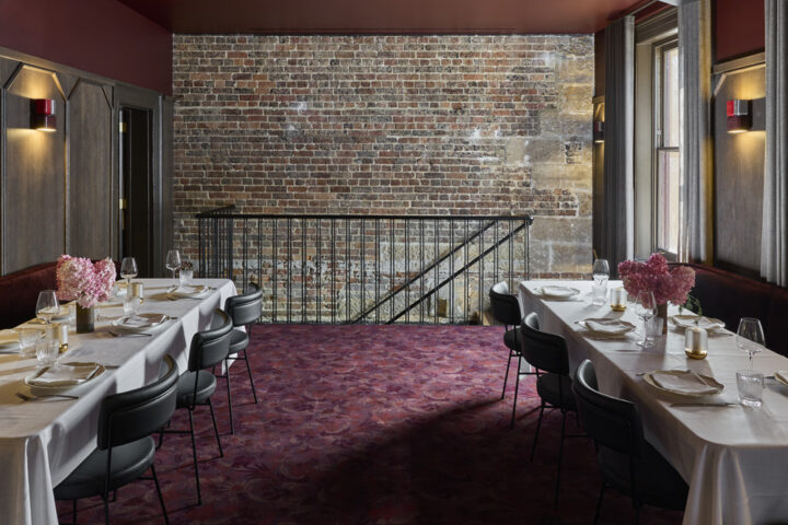 image of the Custom Grappa Ruby Axminster Carpet by House of Heras