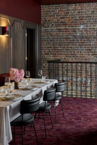 image of the Custom Grappa Ruby Axminster Carpet by House of Heras