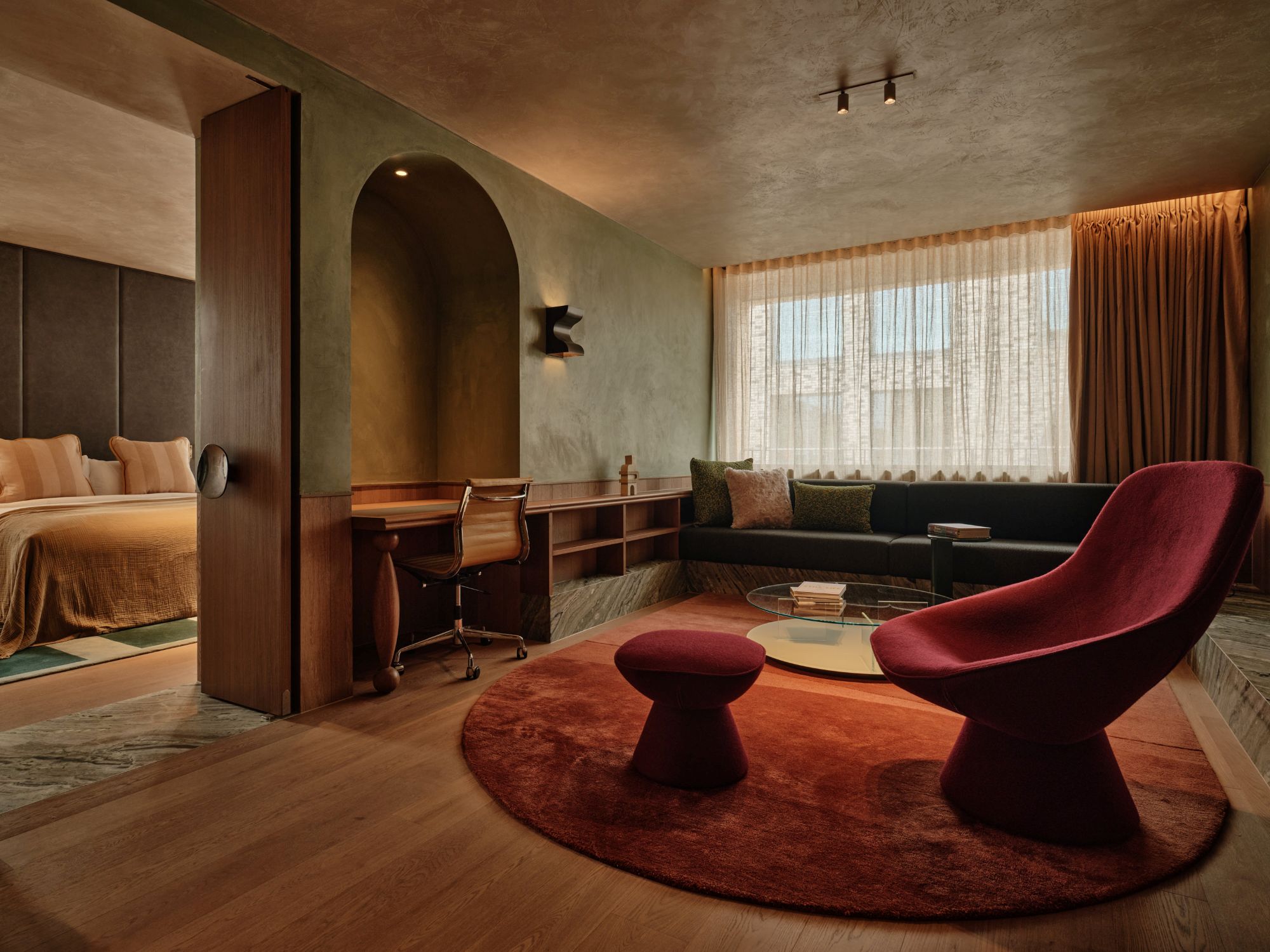 image of the EVE Hotel designed by designer rugs