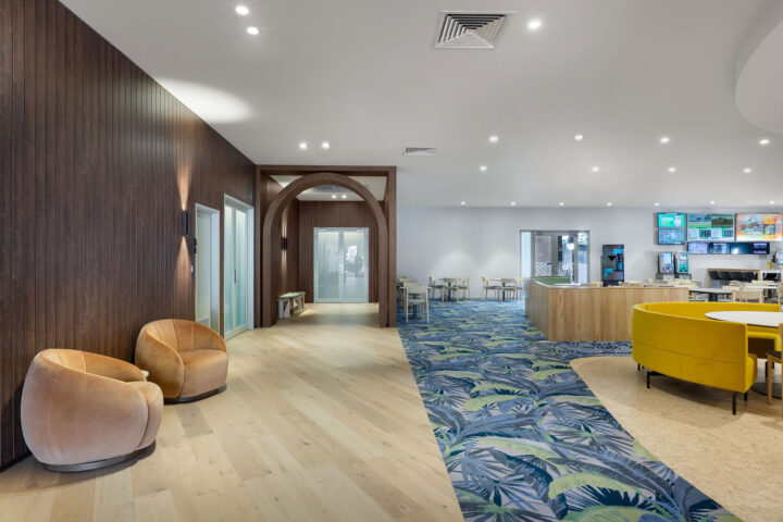 Custom La Palma Axminster carpet by Catherine Martin