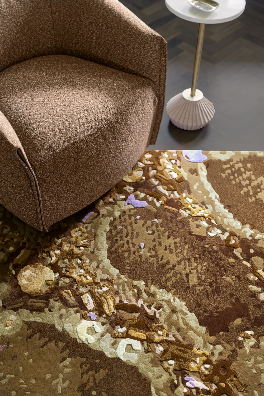 designer-rugs- Steven -Khalil- De miel -Close up