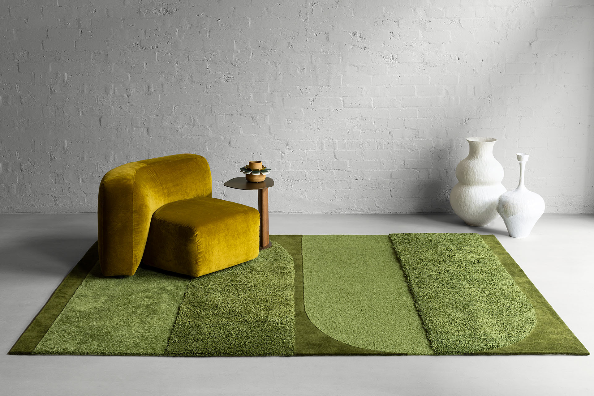 Green Rug by Australian Designers Bernabeifreeman