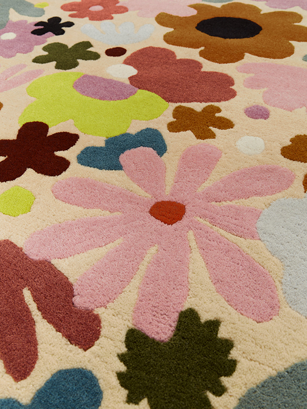 designer rugs castle skippy garden Buttercup oh lr close up