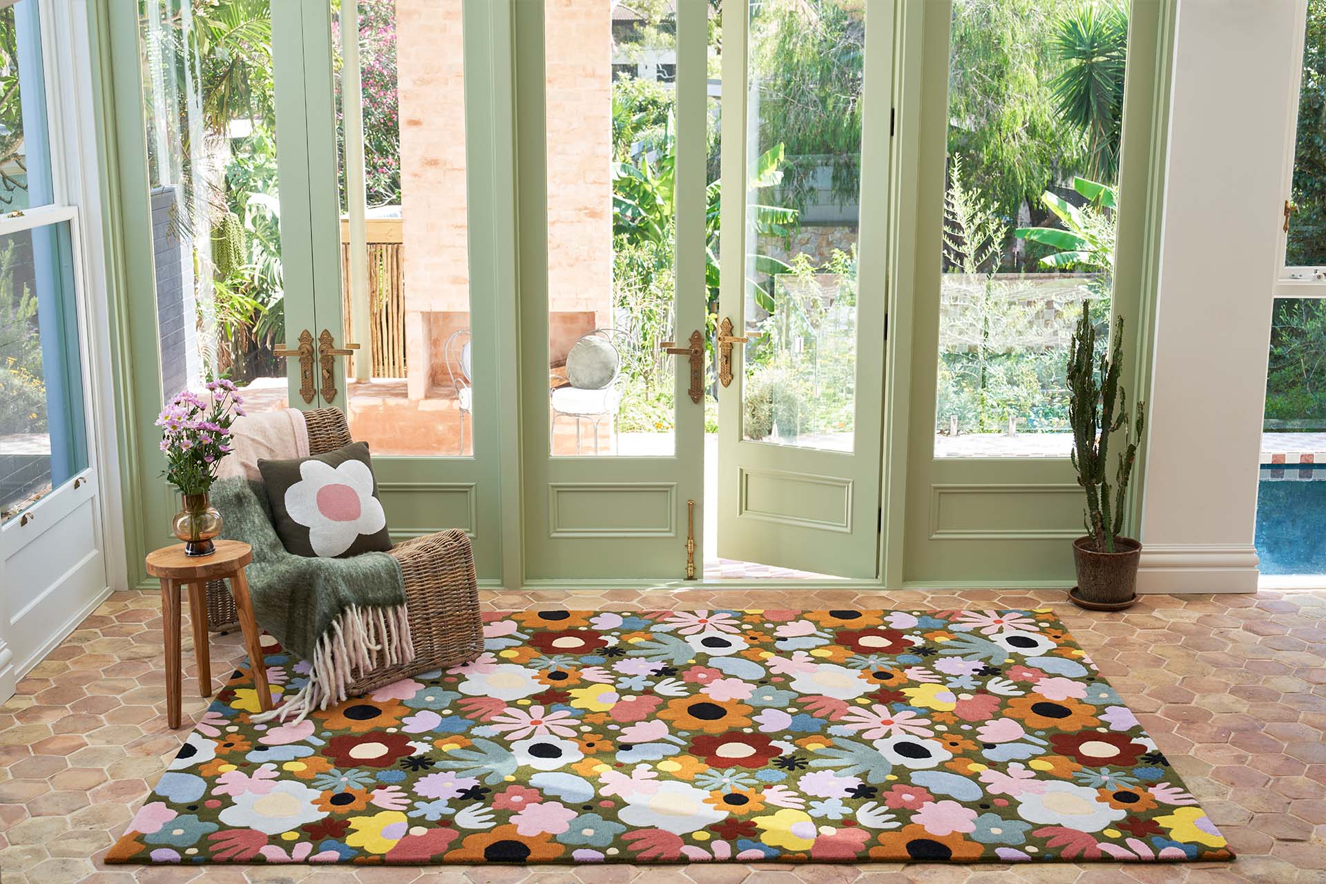 designer rugs castle skippy garden olive lo lr5