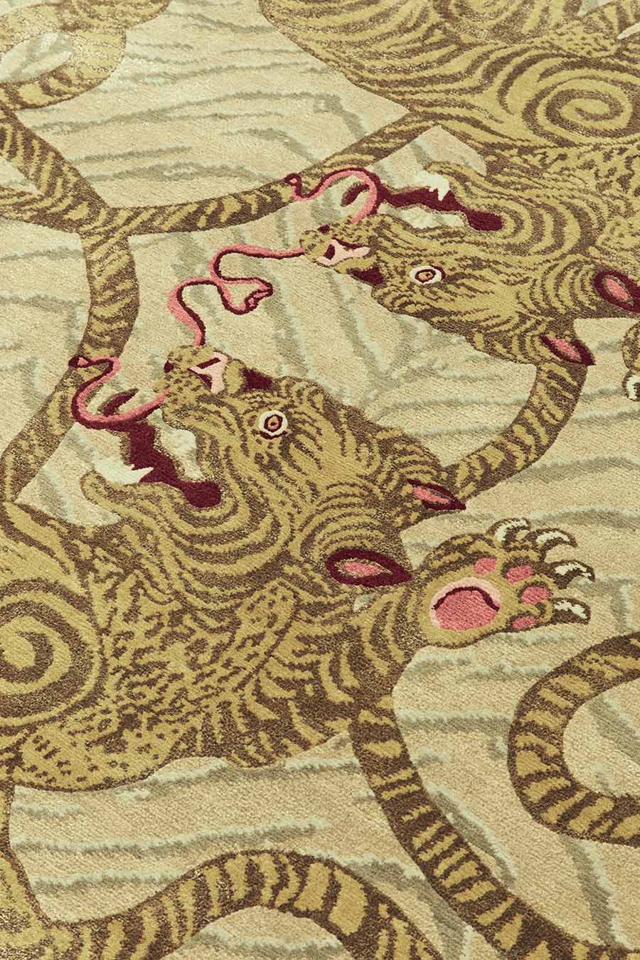 designer rugs catherine martin tiger knot caramel cl wr