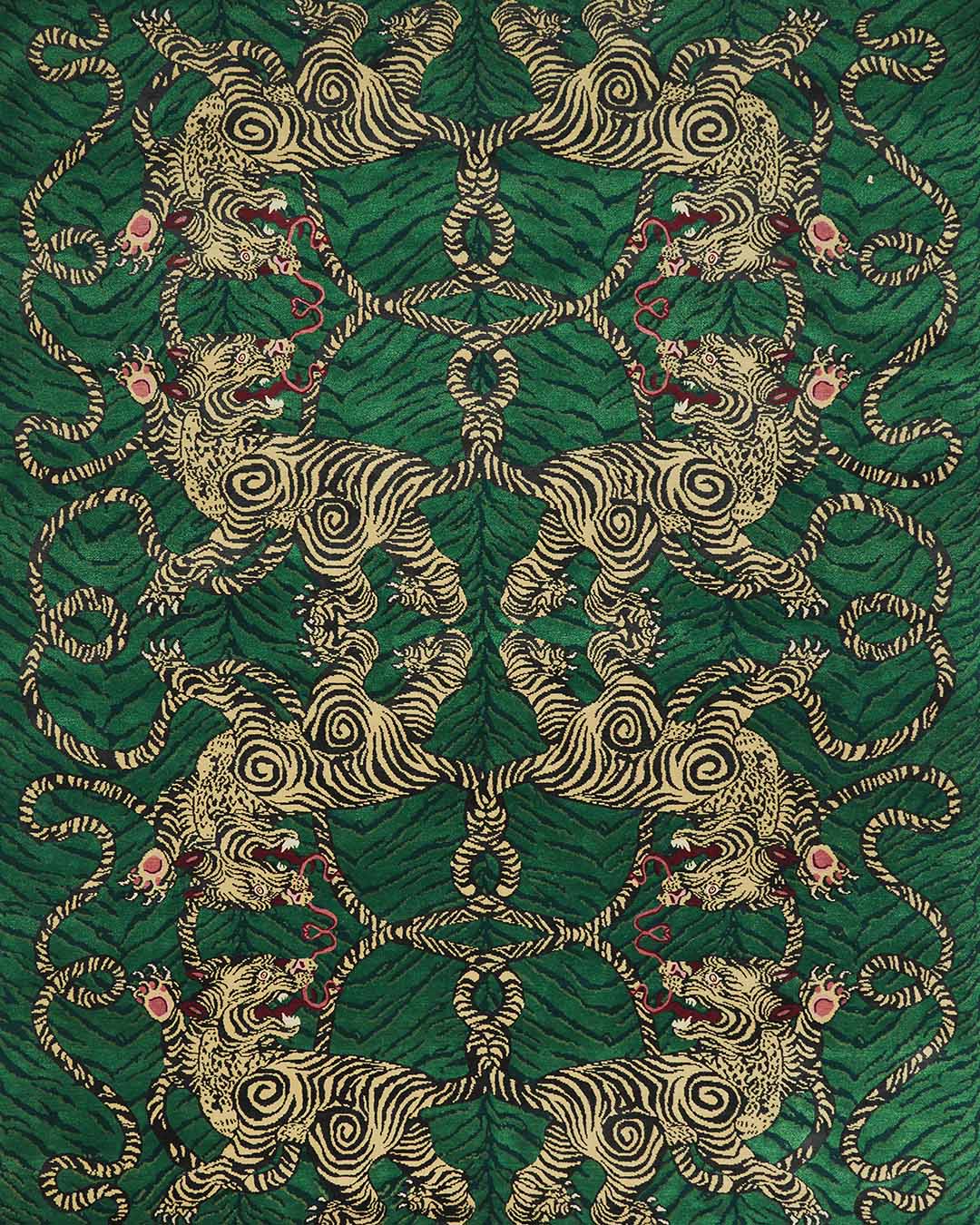 Tiger Knot Jade - Catherine Martin- Designer Rugs