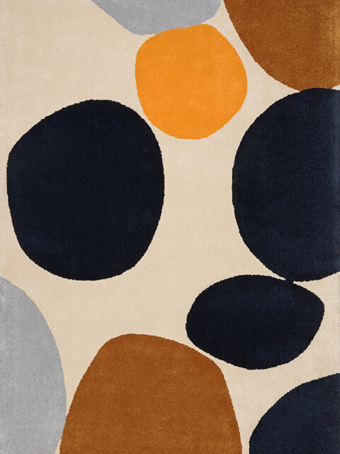 overhead image of the gemstone rugs designed by dinosaur-designs-