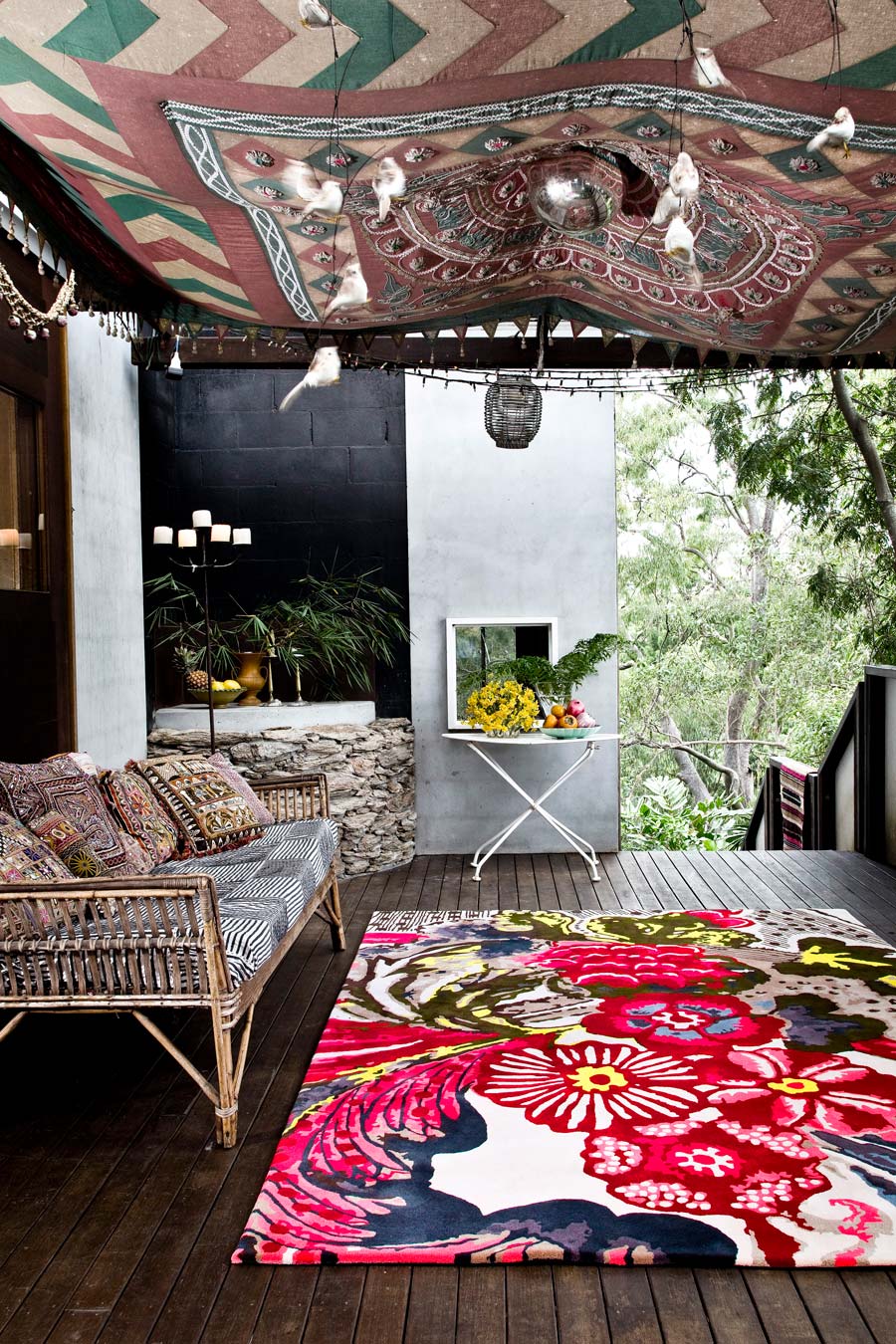 location living room of arcadia rug by easton pearson