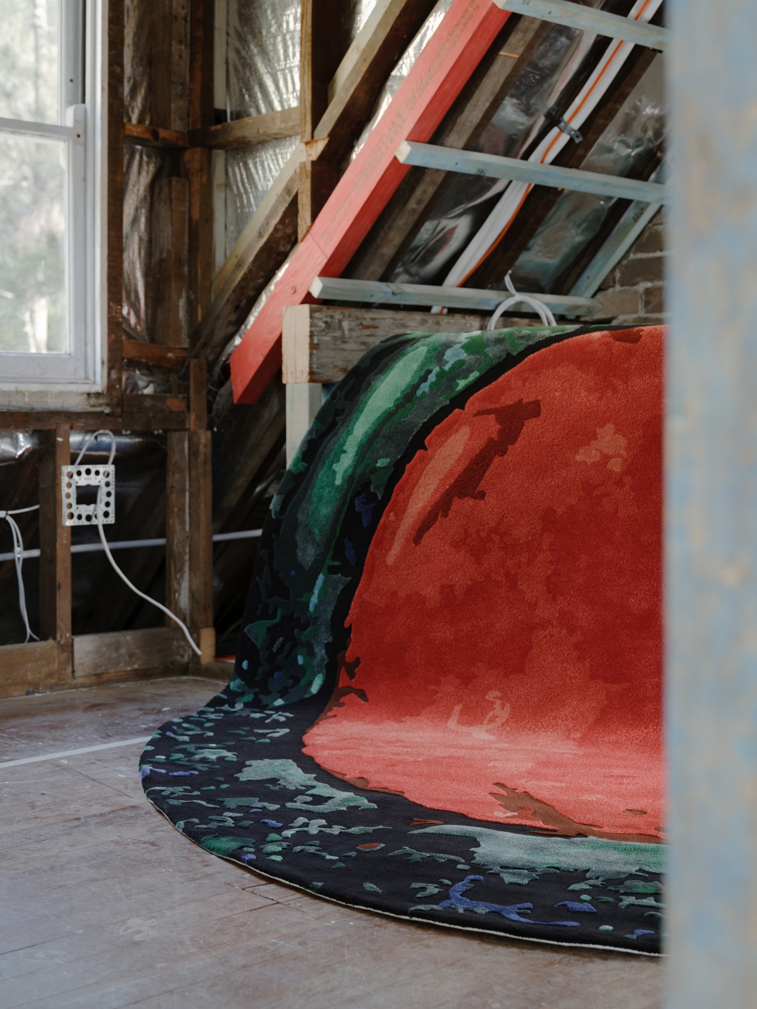 Location image of the Flame Queen ug by Emma Elizabeth for Designer Rug