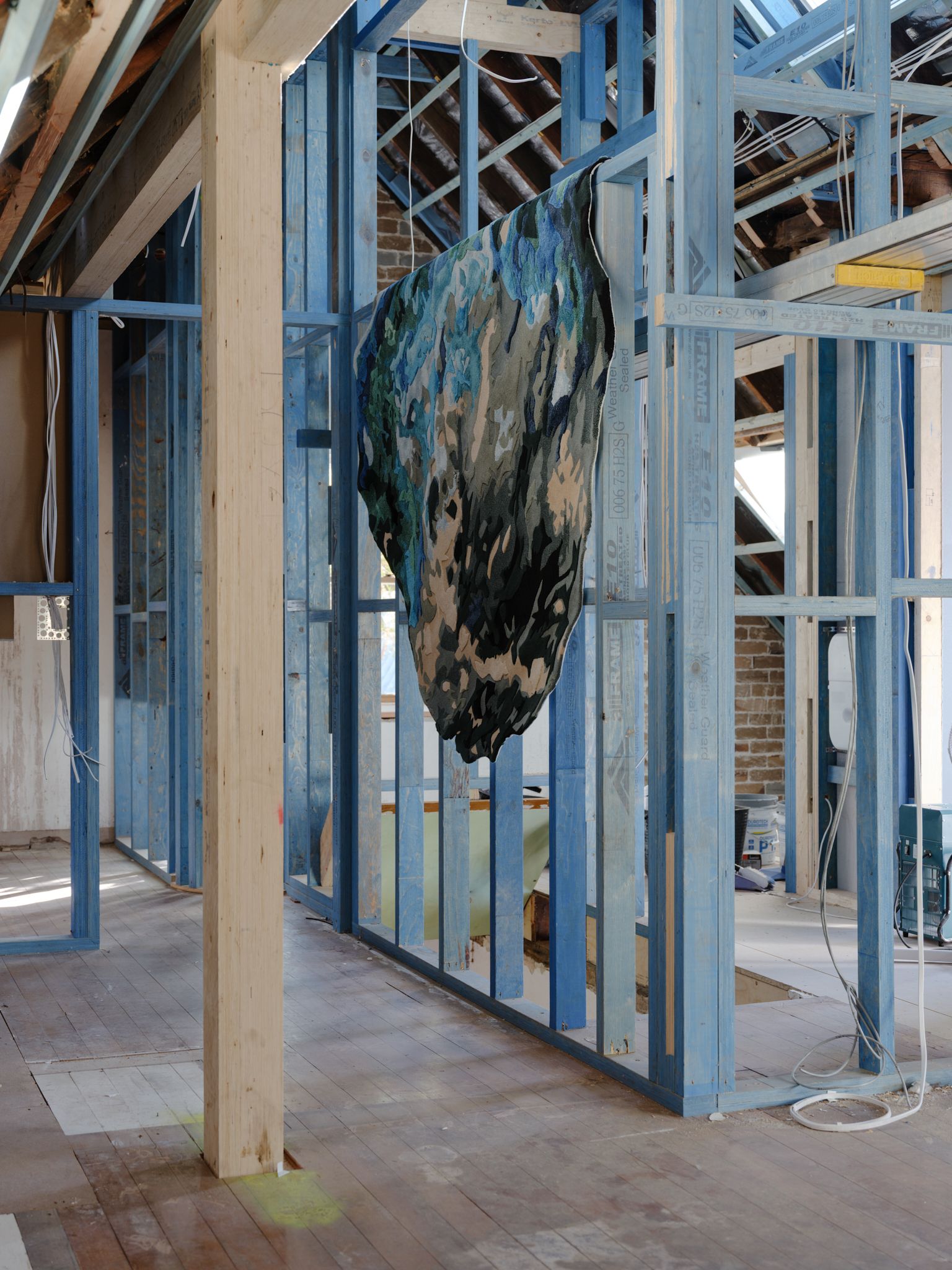 location image of the Halleys Comet rug by Emma Elizabeth for Designer Rug