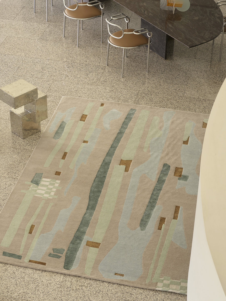 Freddo handknot rug by Greg Natale in a contemporary setting – premium designer rug featuring soft design, handknotted in wool for luxurious texture and timeless appeal