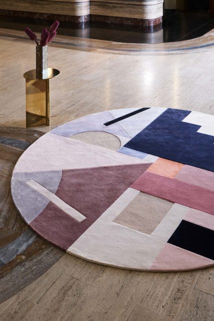 location shot of delaunay rug by greg natale