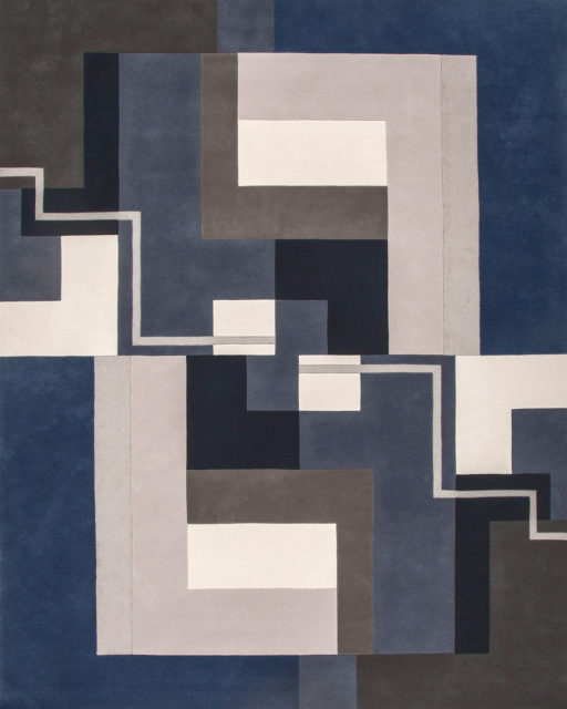 overhead of dunand rug by greg natale