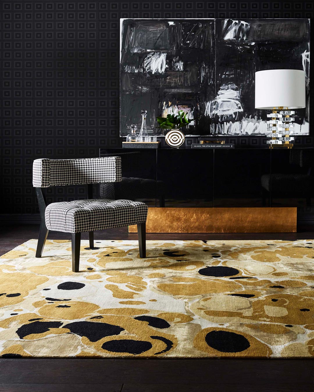 location shot of ink rug by greg natale