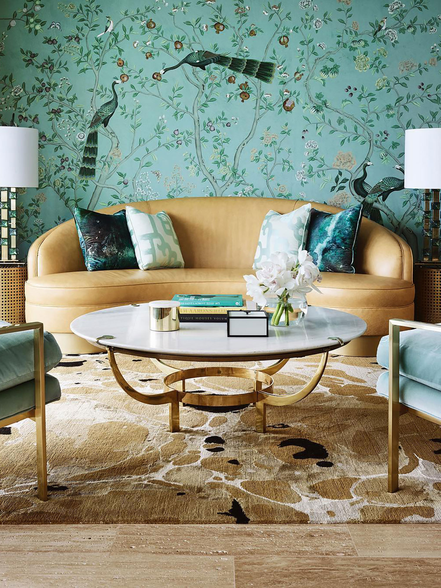 location shot of ink rug by greg natale