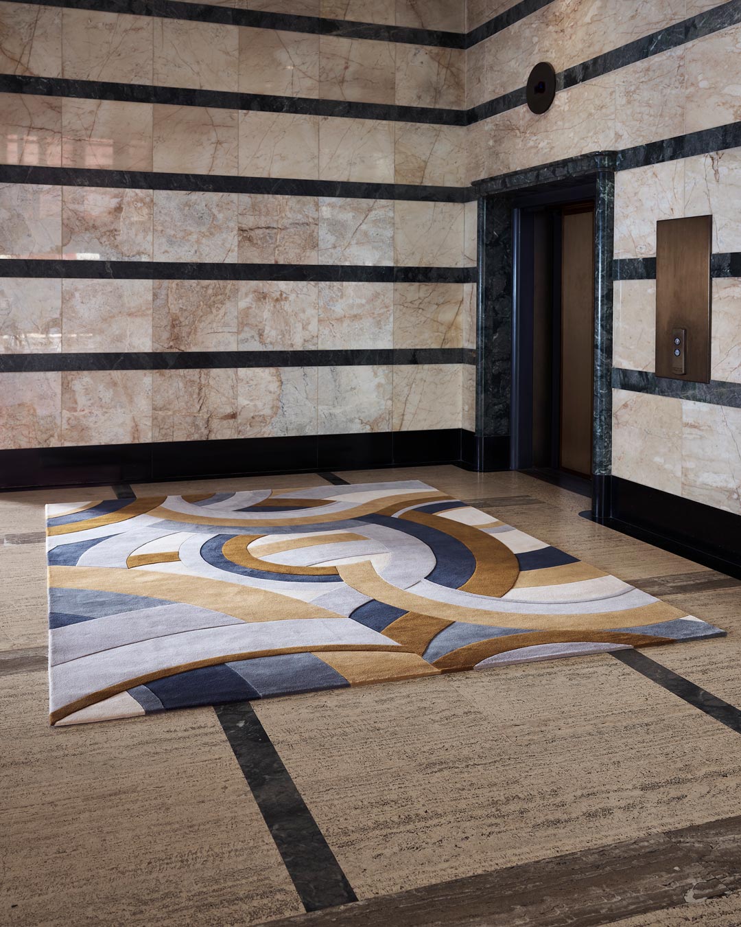 location shot of ruhlmann rug by greg natale