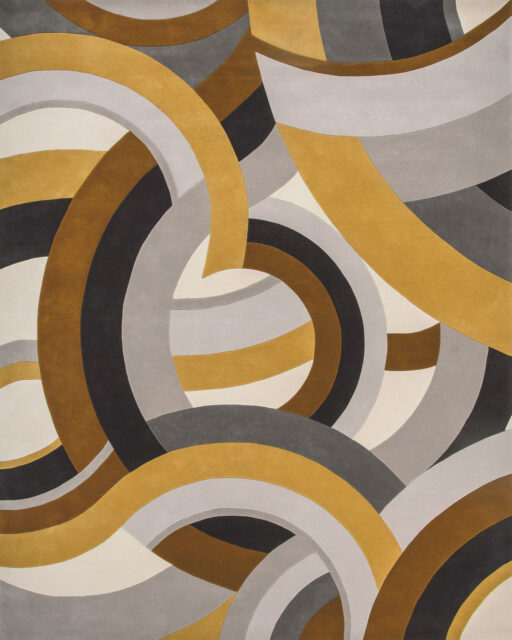 overhead of ruhlmann rug by greg natale