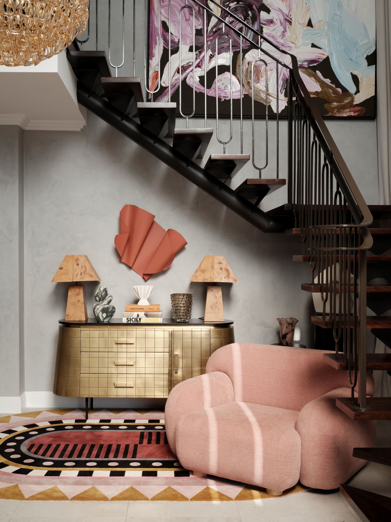 room image of geometric Stella Diva rug by Greg Natale