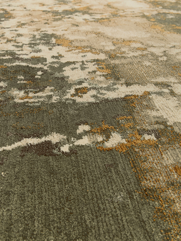 close up image of the petale rug designed by hare& Klein