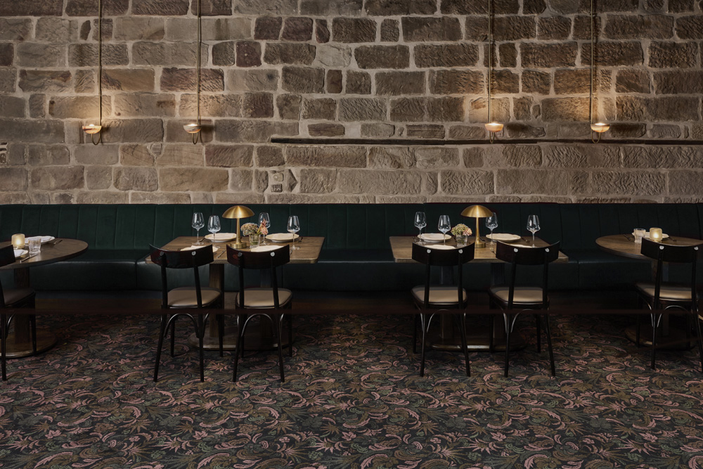 location image of the Grappa dark night Axminster carpert designed by house heras