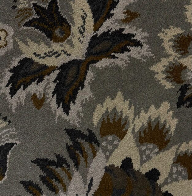 overhead image of the starburst-Pewte carpet