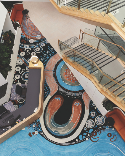 image of the custom rug designed by designer rugs