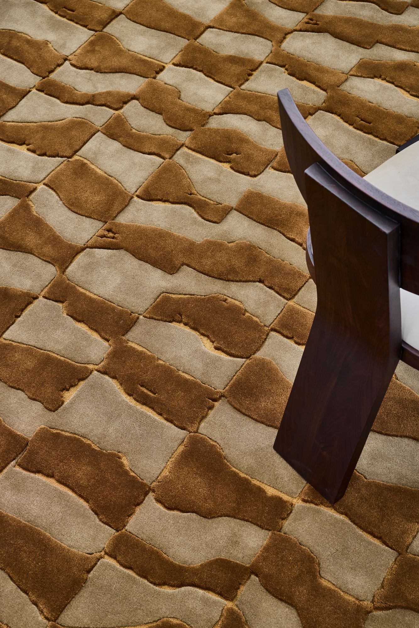 close up image of the Cobblestone rug designed by designer rugs