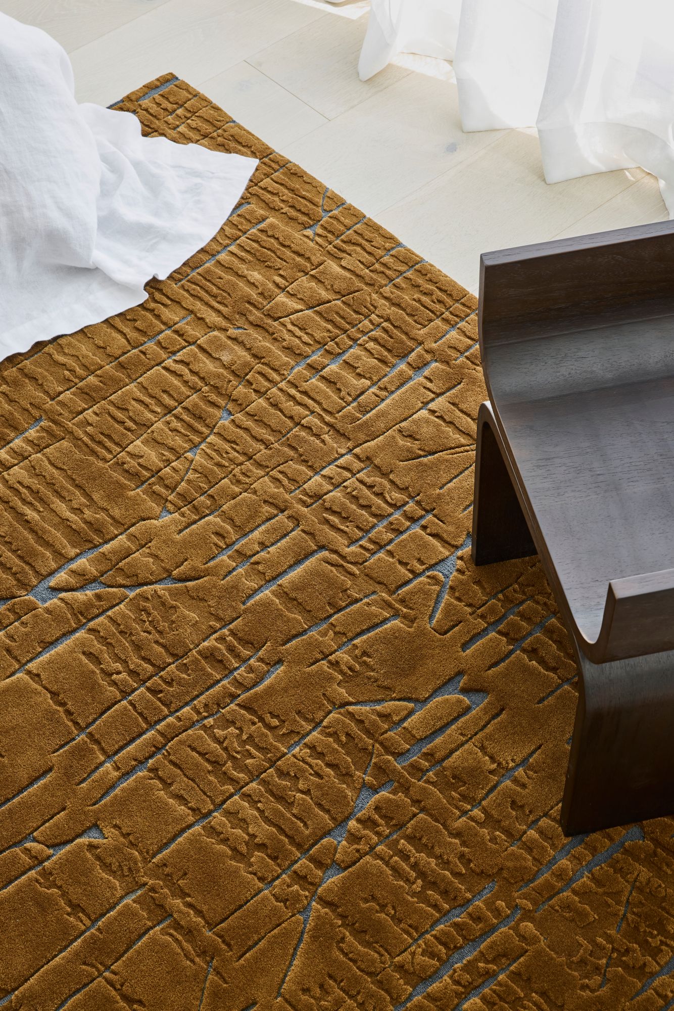 Close up image of the tally rug designed by designer rugs