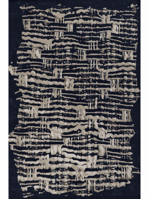 overhead image of the Linton rug designed by designer rugs