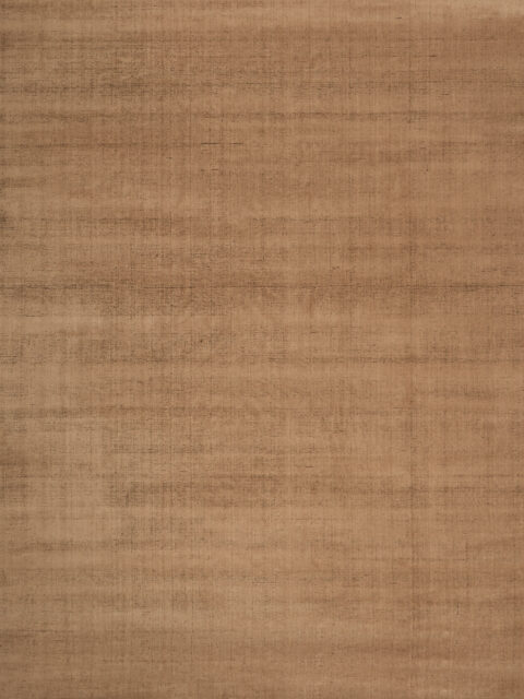 Overhead image of the Ravira peach coffee rug