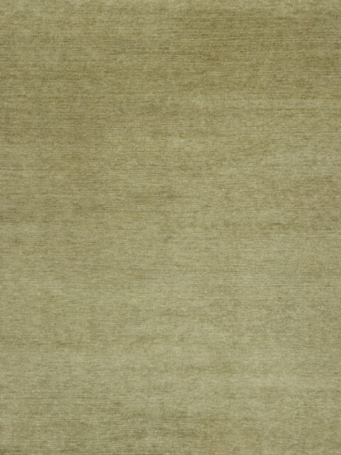 Overhead image of the Esperance handknot rug in sage green.