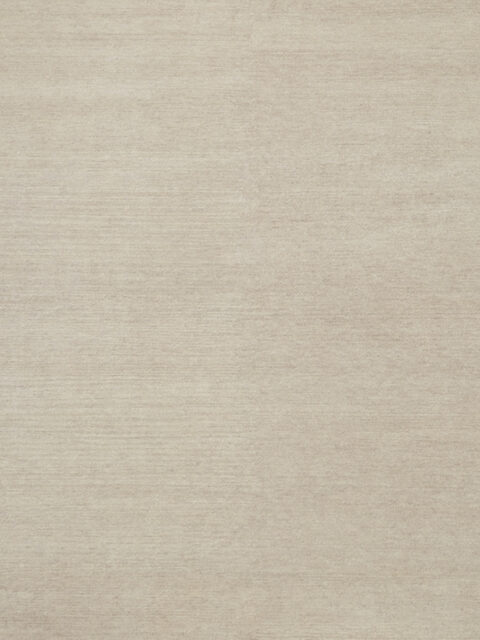 Overhead image of the Esperance handknot rug in silver