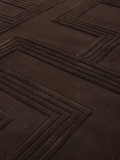 image of the bowie deep brown rug